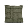 PATCHWORK COVER PILLOW Verde- Fibras Diversas "Upcycling"
