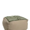 PATCHWORK POUF Green- Diverse Fibers "Upcycling"