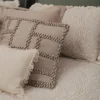 GORREANA COVER PILLOW Camel- 100% Algodão Orgânico com botões de coco - Image 4