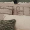GORREANA COVER PILLOW Camel- 100% Algodão Orgânico com botões de coco - Image 5