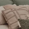 GORREANA COVER PILLOW Camel- 100% Algodão Orgânico com botões de coco - Image 8
