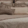 PATCHWORK DUVET COVER Camel- 100% Organic Cotton with coconut buttons - Image 4