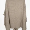 PATCHWORK THROW BLANKET JACQUARD TRICOT Camel-100% Organic Cotton - Image 3