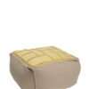 PATCHWORK POUF Amarelo- Fibras Diversas "Upcycling"